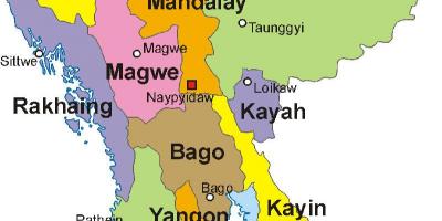 Myanmar map photo